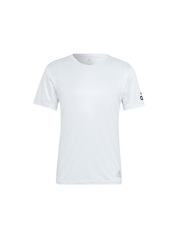 Adidas Run it Tee M Erkek Koşu Tişörtü HB7471 Beyaz