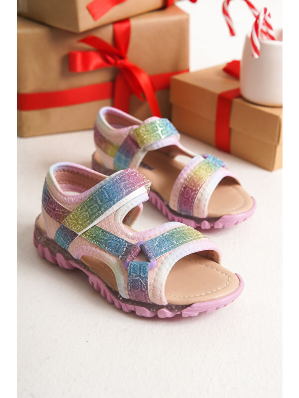 Sindy Günlük Ortopedik Kız Çocuk Sandalet Ayakkabı - Görsel 4