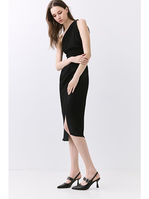 Kadın Siyah Kemerli Stiletto - Görsel 3