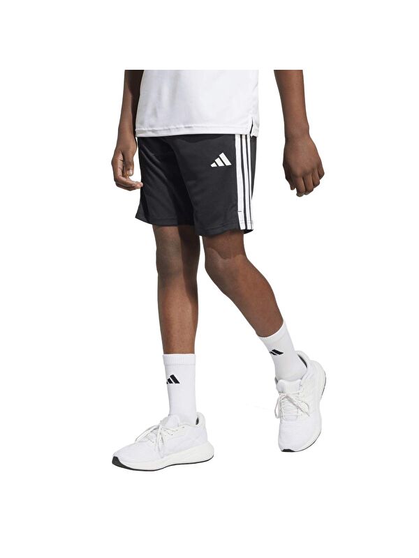 Adidas Essentials 3 Stripes Çocuk Siyah Şort