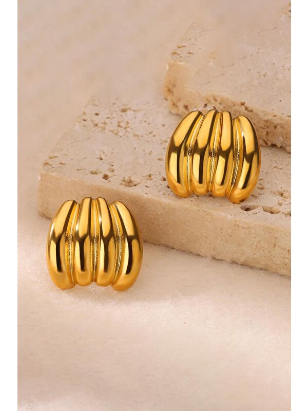 New Obsessions Harmony Gold Çelik Kadın Küpe