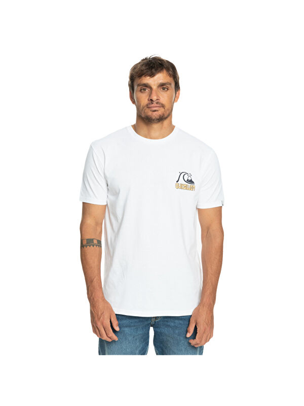 Quiksilver Qssurfclubii Erkek Mavi Tişört