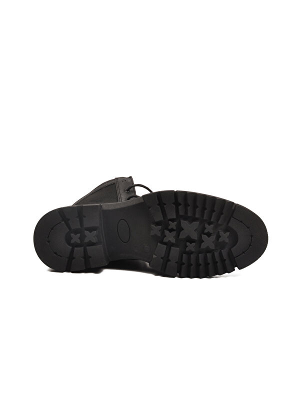 Siyah Bağcıklı Fermuarlı Polarlı Kaymaz Erkek Postal Bot 746 M - Görsel 6