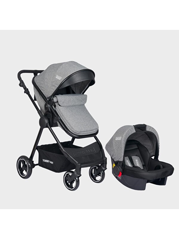 TOMMYBABY Handy Black New Travel (Seyahat) Sistem Bebek Arabası