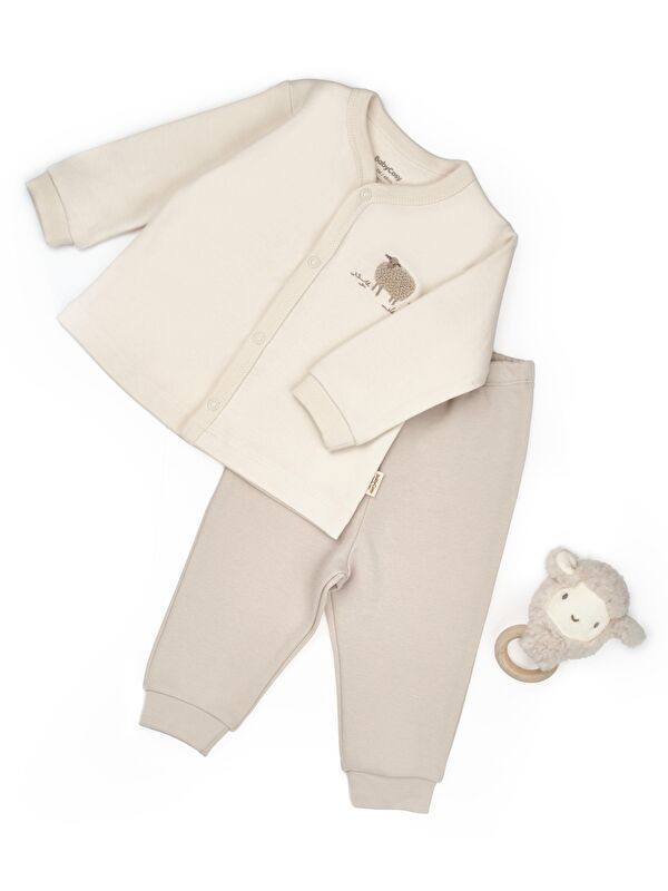 BabyCosy Organic  Bebek Alt Üst Takım %100 Organik Pamuk , Bebek - Yenidoğan- csy8186