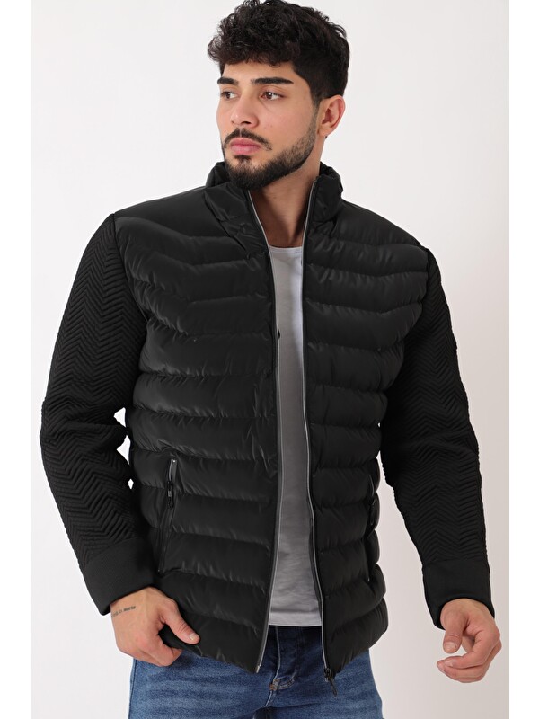 Stilkombin Nova Kol Triko Kışlık Şişme Mont PLDP 3011_50464
