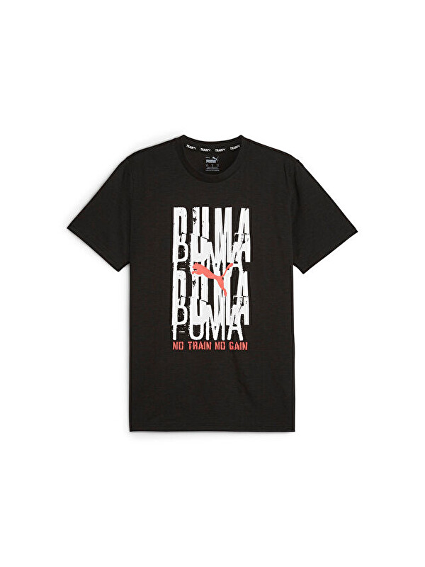 Puma Men's Graphic Emblem Tee Erkek Günlük Tişört 52509901 Siyah