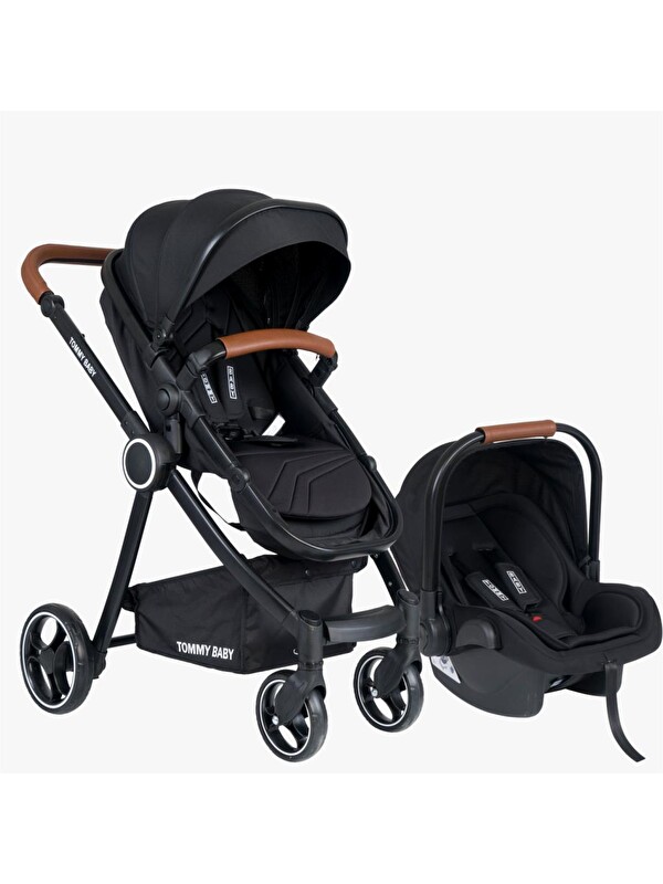 TOMMYBABY Toranto Black Vip Travel Sistem Bebek Arabası + Puset