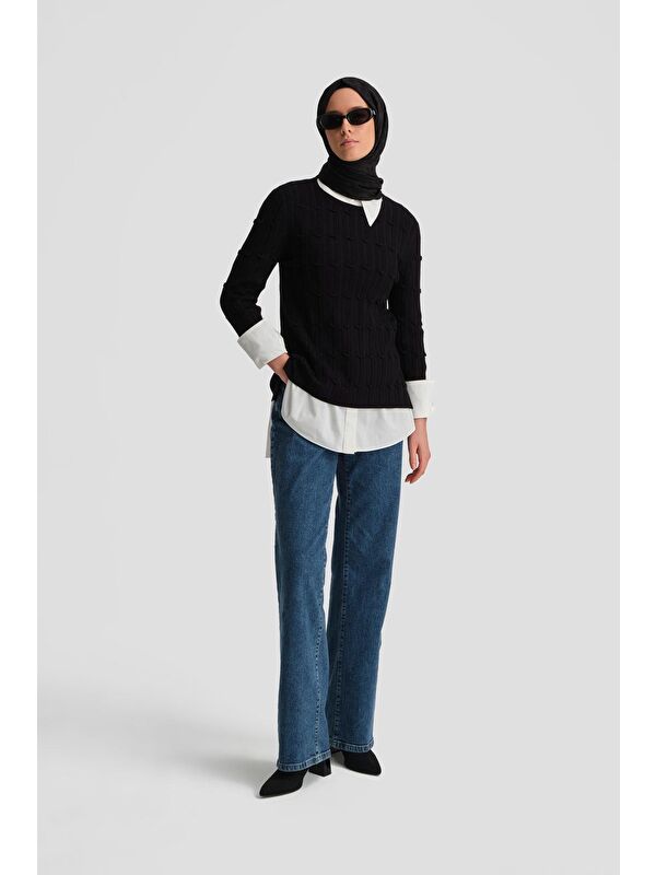 ARMİNE Triko Tunik 24Kd2803 Siyah