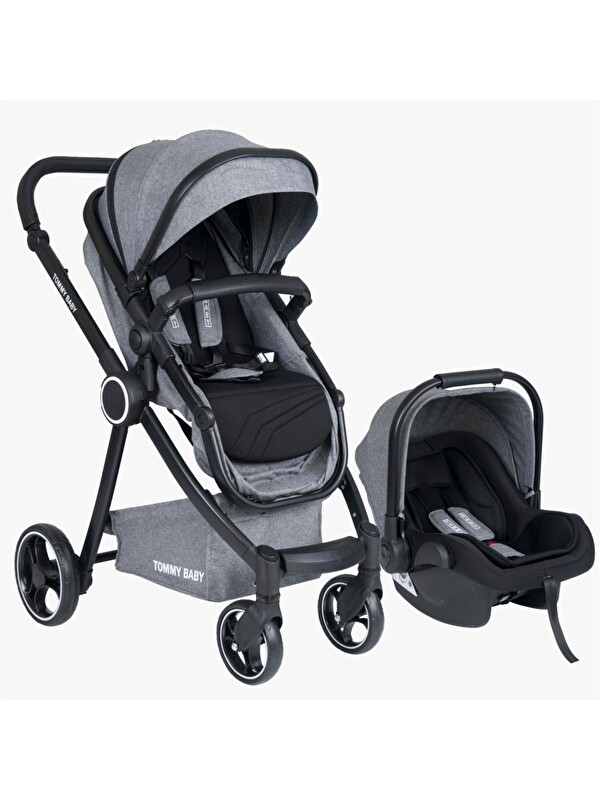 TOMMYBABY Toranto Black Vip Travel Sistem Bebek Arabası + Puset