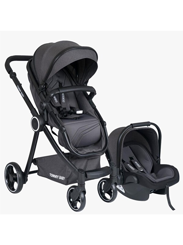 TOMMYBABY Toranto Black Vip Travel Sistem Bebek Arabası + Puset