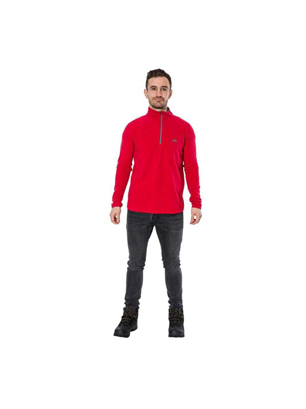 Trespass Blackford - Microfleece At100 Erkek Kırmızı Polar