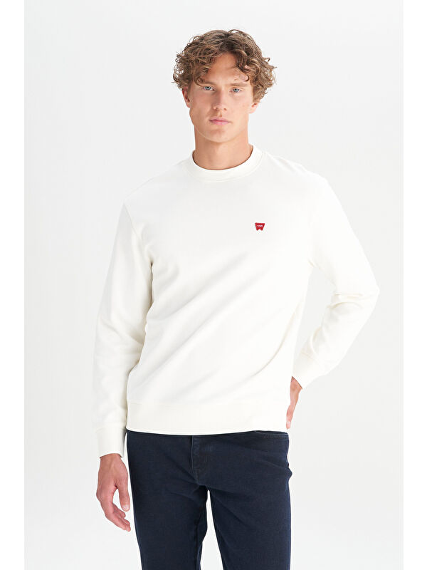 Wrangler Pamuklu Regular Fit Bisiklet Yaka Logo Detaylı Sweatshirt