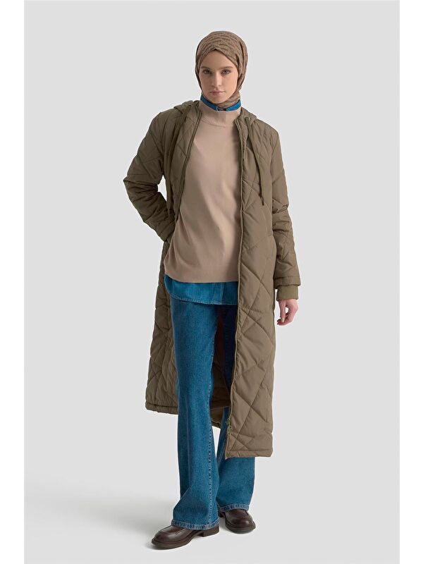 ARMİNE Kapitone Kaban 25Kt703 Camel
