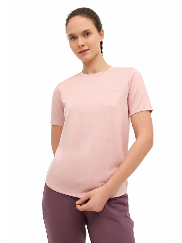 Lumberjack WL 11SOFTY 6FX Pembe Kadın Kısa Kol T-Shirt