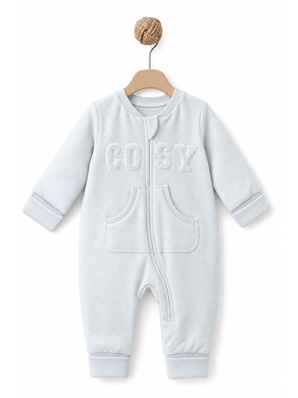BabyCosy Organic  Bebek Tulum %47 Pamuk - %47 Modal- %6 Elastan, Bebek - Yenidoğan- csy8061
