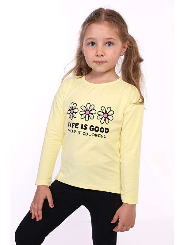 Toontoykids Kız Çocuk Baskılı Tişört