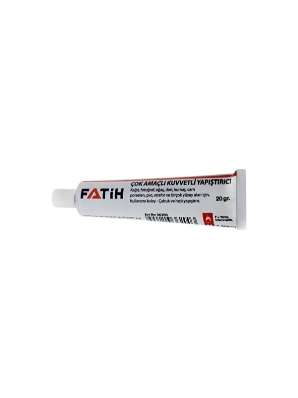 Fatih Sıvı Yapıştırıcı 20 Gr Tüp Çok Amaçlı Kuvvetli Yapıştırıcı 1 Adet