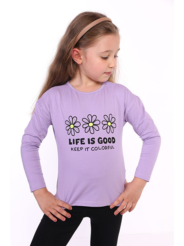 Toontoykids Kız Çocuk Baskılı Tişört