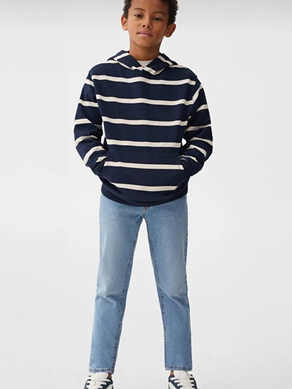 A.S.L GOLF CLUB Erkek Çocuk Loose Fit Düz Paça Basic Düz Jean Pantolon
