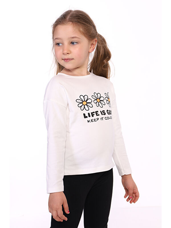 Toontoykids Kız Çocuk Baskılı Tişört