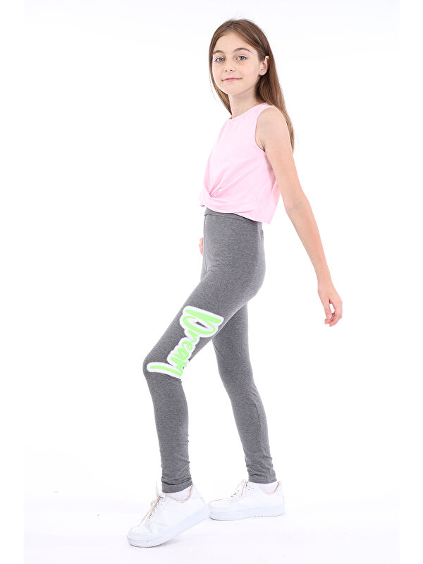 Toontoykids Kız Çocuk Baskılı Tayt