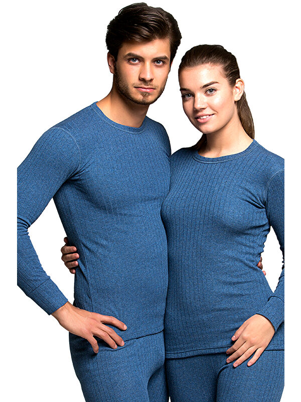 THERMOFORM Soft Unisex Uzun Kol Fanila LACİVERT