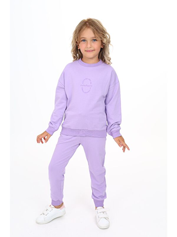 Toontoykids Kız Çocuk Baskılı Eşofman Takım