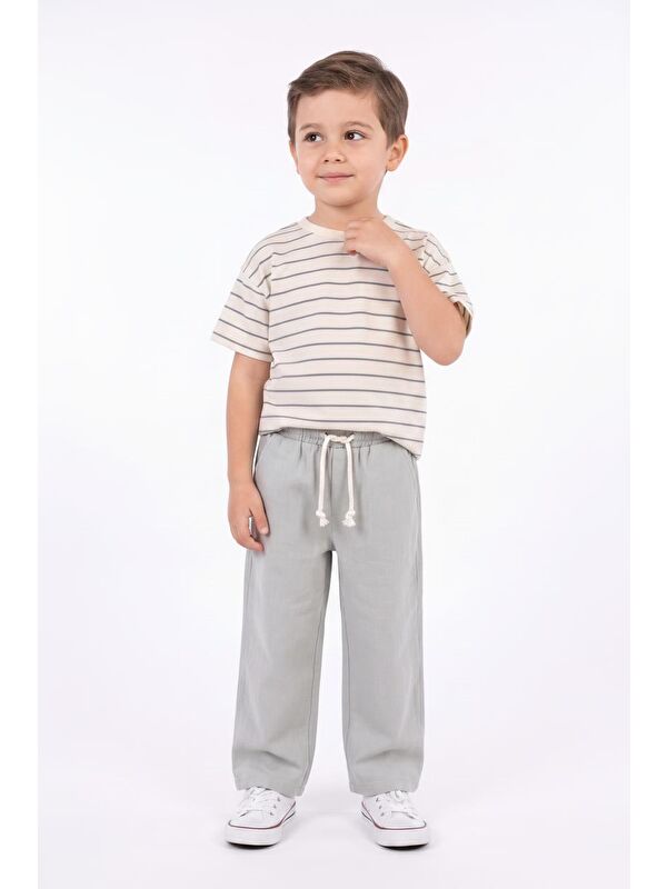 Miababy Müslin Pantolon Süprem Tişört 2li Takım