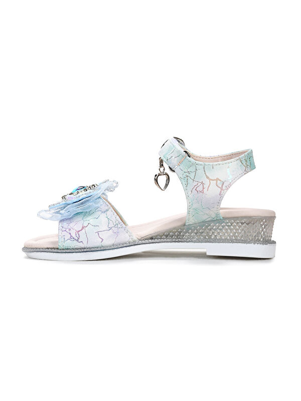 Pige Fiyonklu Kız Çocuk Sandalet Ayakkabı - Görsel 5