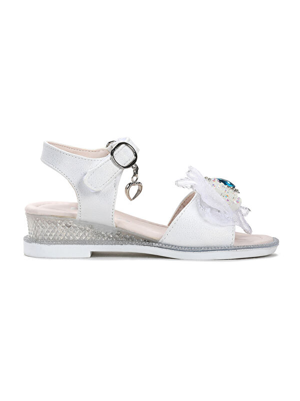 Bufly Fiyonklu Kız Çocuk Sandalet Ayakkabı - Görsel 4