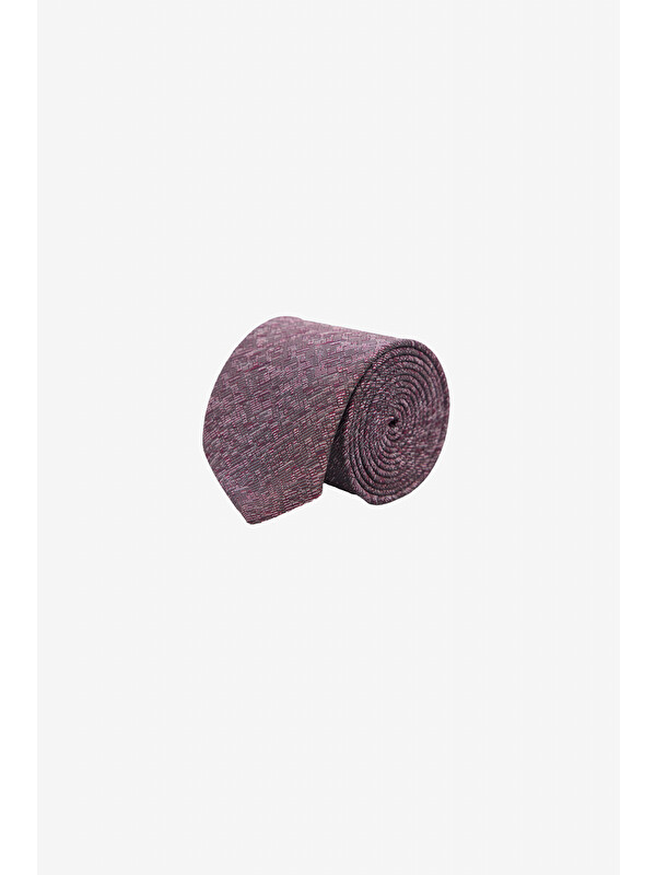 Altınyıldız Classics Erkek Bordo-Gri Desenli Kravat