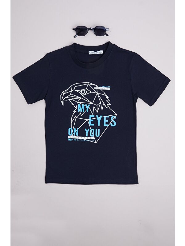 Fullamoda %100 Pamuk My Eyes On You Baskılı Erkek Çocuk Tişört