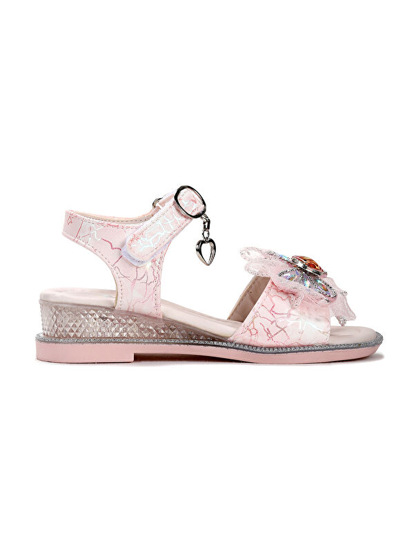 Pige Fiyonklu Kız Çocuk Sandalet Ayakkabı - Görsel 4