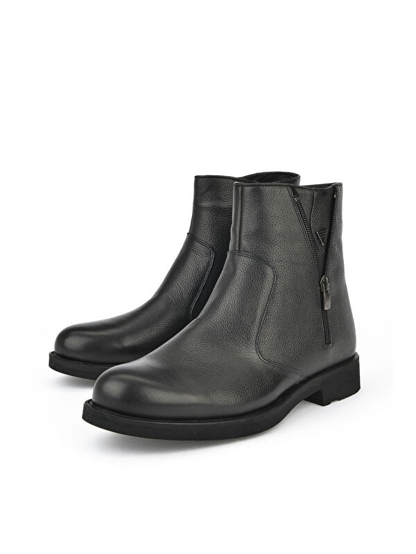 Erkek Hakiki Deri Bot 15319Z2160 Siyah - Görsel 2