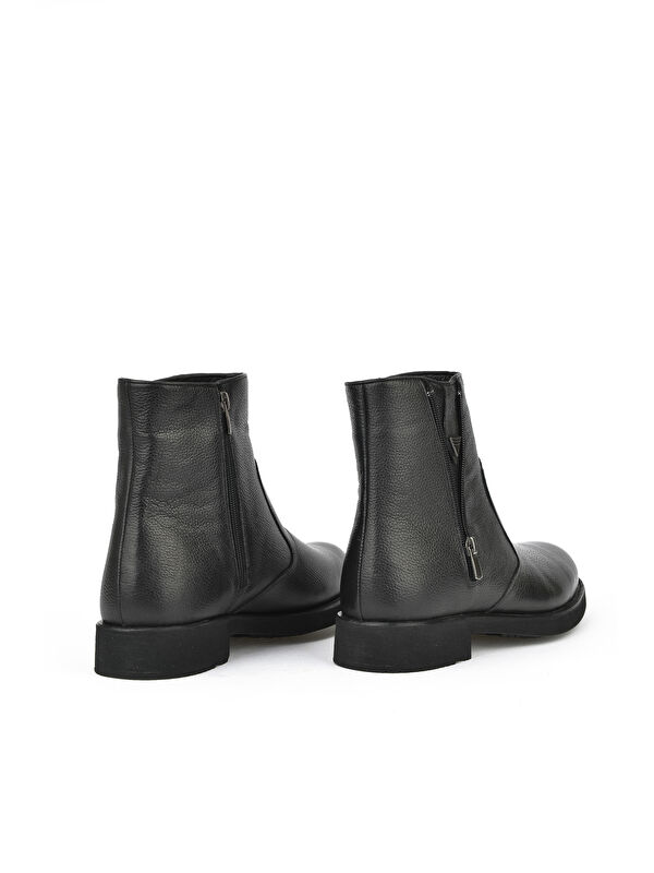 Erkek Hakiki Deri Bot 15319Z2160 Siyah - Görsel 4