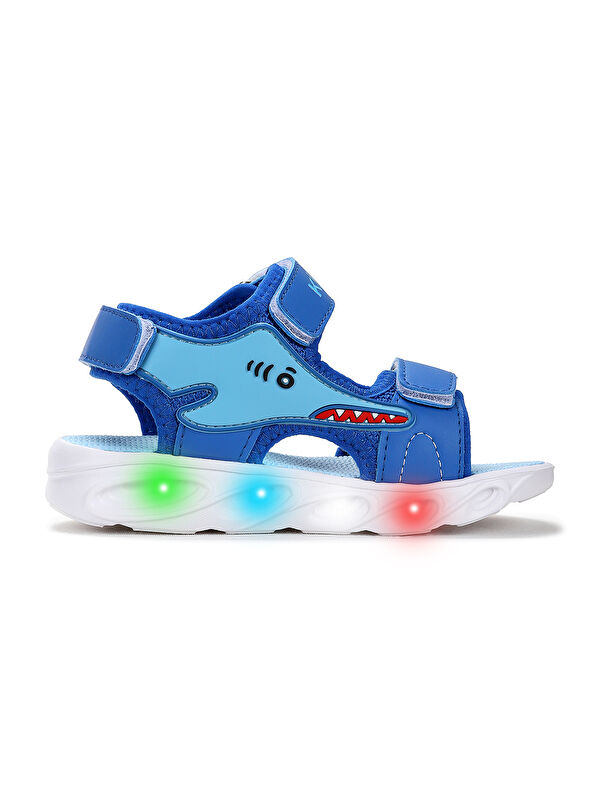 Soren Günlük Işıklı Cırtlı Erkek Bebek Sandalet Ayakkabı - Görsel 4