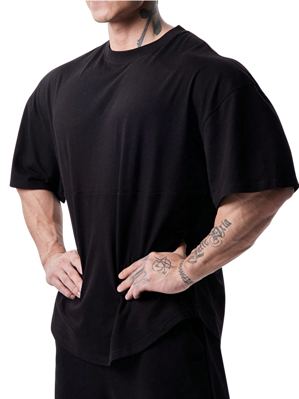 Genius Store Genius Erkek Spor Tişört Oversize Fitness & Gym Antrenman Tişörtü KAPPA001