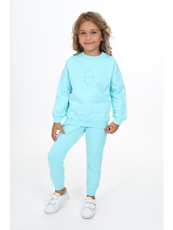 Toontoykids Kız Çocuk Baskılı Eşofman Takım