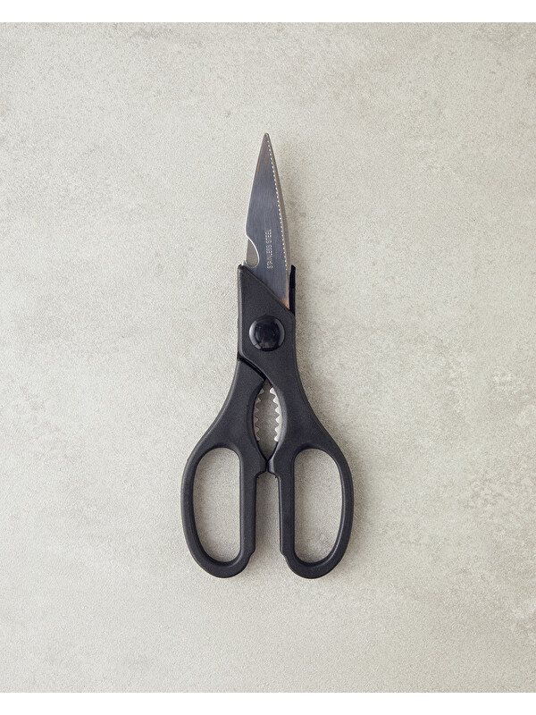English Home Rowena Metal Mutfak Makası 21 cm Siyah