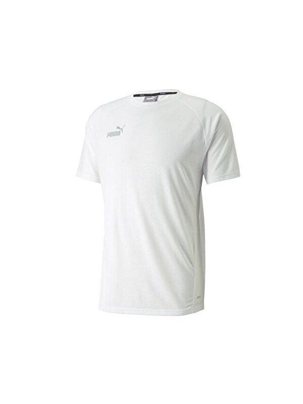 Puma Teamfinal Casuals Tee Erkek Futbol Tişörtü 65738504 Beyaz