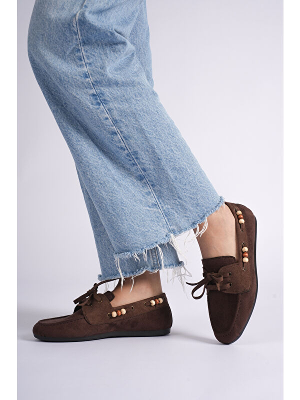 Tonny Black Kahverengi Tonny Black Rahat Kalip Kadın Günlük Tokalı Babet