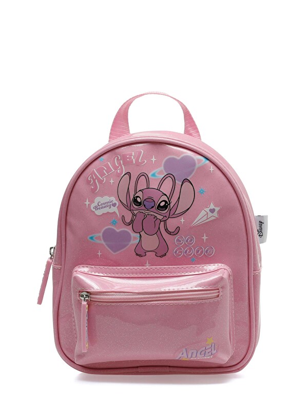 Stitch Sırt Çantası Kız Çocuk Pembe HAPPY  SRT
