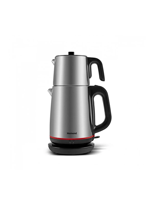 Homend Royaltea 1711h Çelik Çay Makinesi Inox Siyah