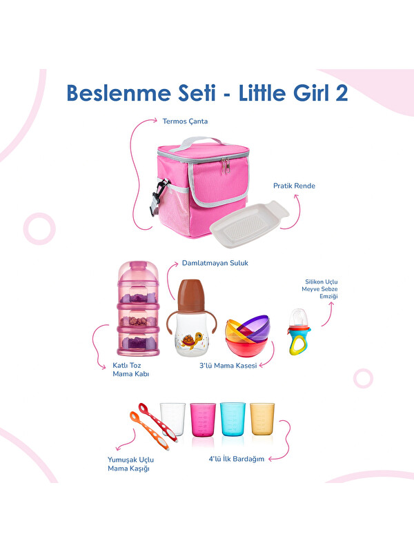 Babyjem Bebek Hediye Beslenme Seti Little Girl 8 Parça