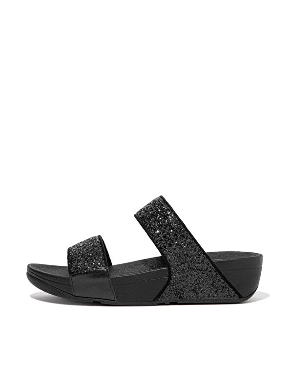 Fitflop Kadın Terlik ET3-339 LULU Glitter Slides Black Glitter