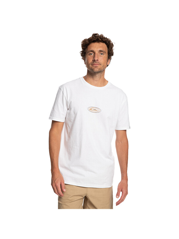 Quiksilver Land And Sea Erkek Beyaz Tişört