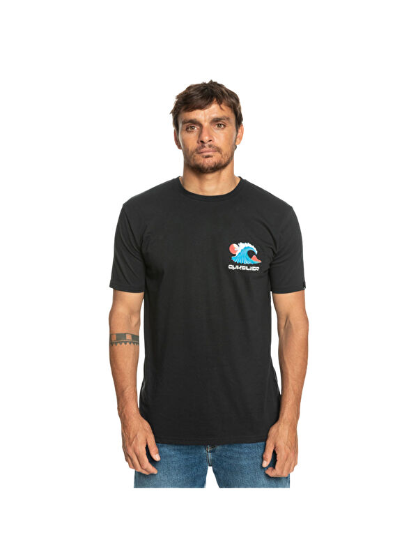 Quiksilver Tropical Rainbow Erkek Mavi Tişört