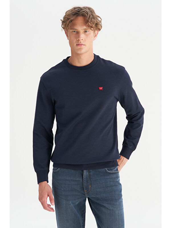 Wrangler Pamuklu Regular Fit Bisiklet Yaka Logo Detaylı Sweatshirt
