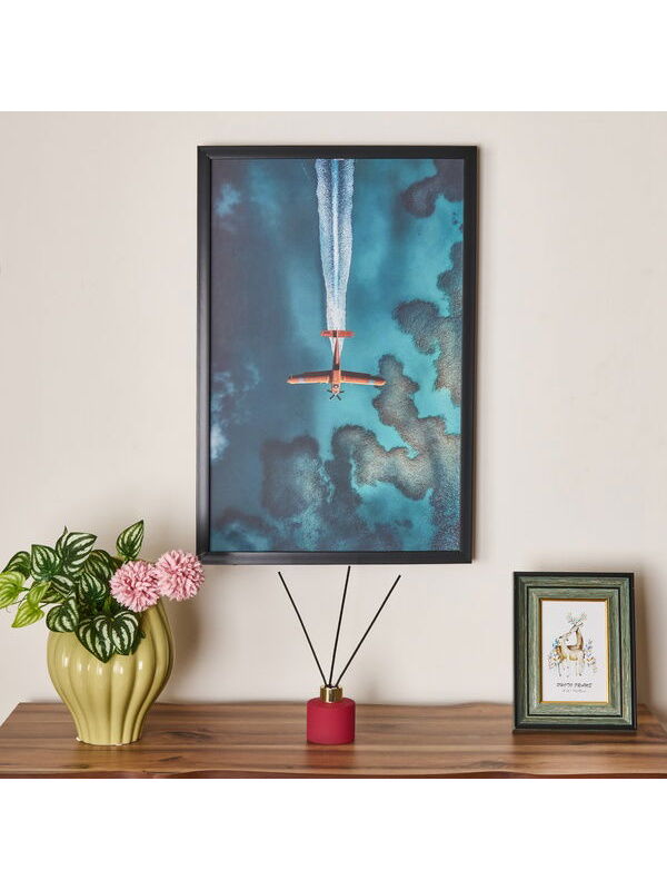 Evidea Deco Plain Tablo - Mavi - 40x60 cm